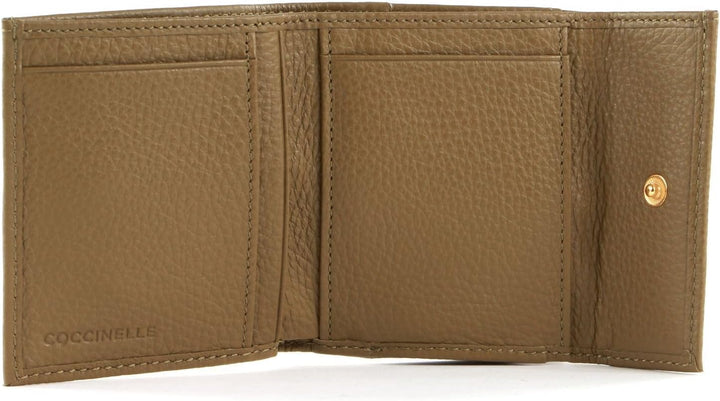 Coccinelle Metallic Soft Mini Wallet Moss Green