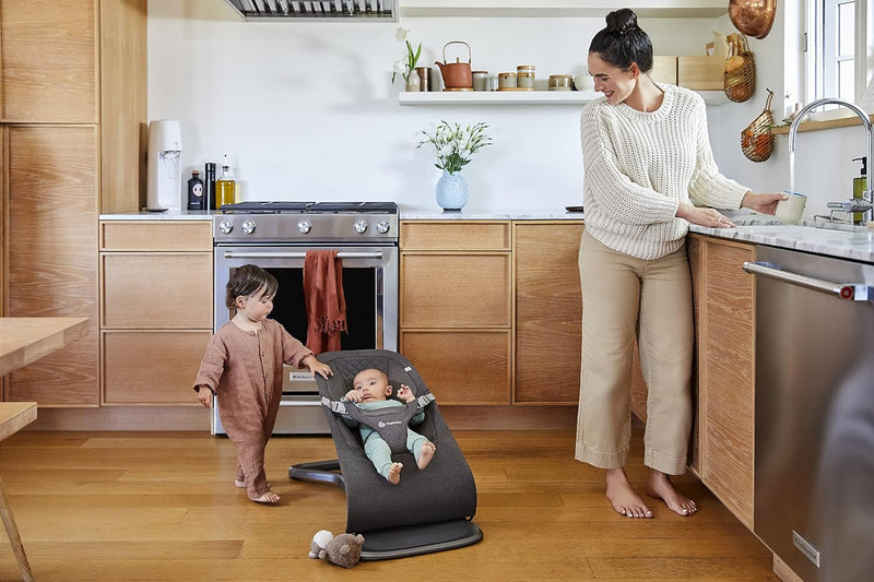 Ergobaby 3-in-1 Evolve Bouncer, Ergonomische Babywippe für Neugeborene ab Geburt bis zum Kleinkind,