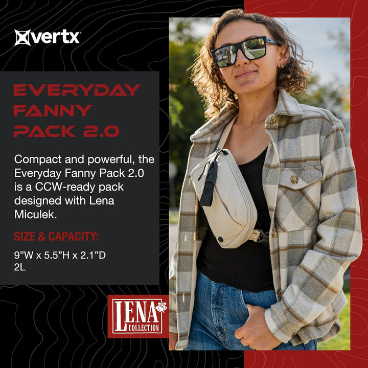 Vertx Everyday Fanny Pack 2.0 CCW its Black Schwarz, Schwarz