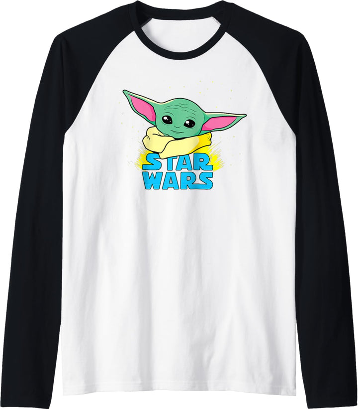Star Wars The Mandalorian The Child Comic Book Illustration Raglan