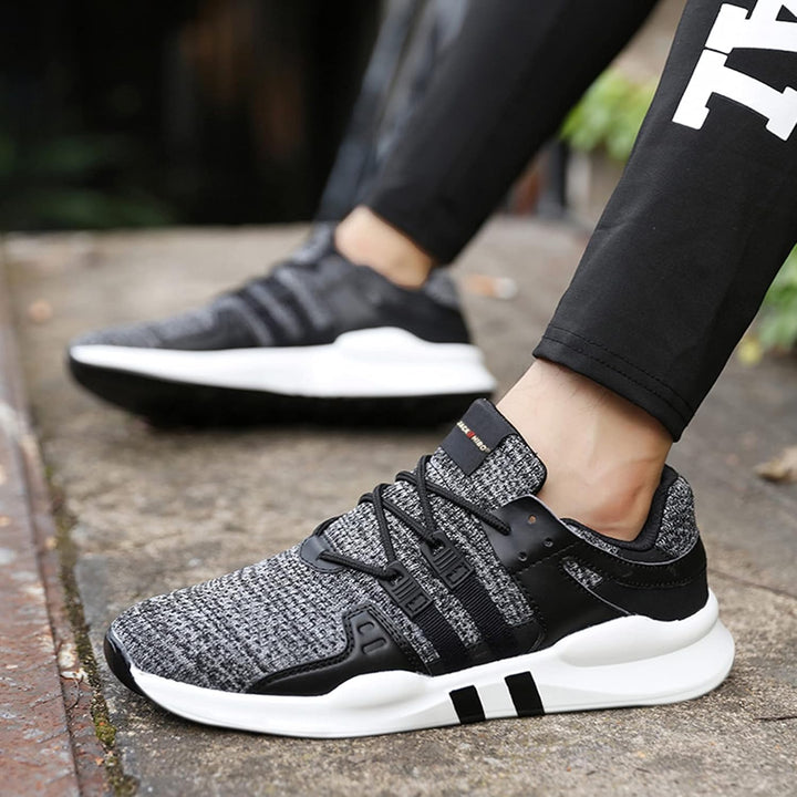 JACKSHIBO Sneaker Herren Damen Laufschuhe Leicht Sportschuhe Turnschuhe Unisex 36-46EU 41 EU 01 Grau