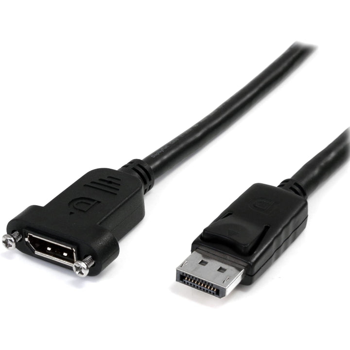 StarTech.com 1m DisplayPort Kabel für Panelmontage - 4K x 2K - DisplayPort 1.2 Verlängerungskabel St