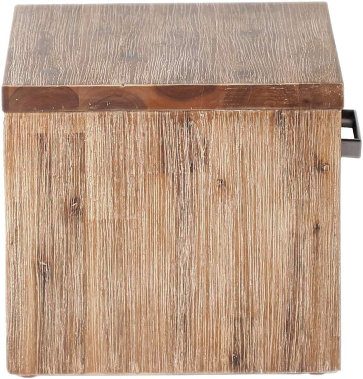 Woodkings® Nachttisch Albury Natur Schlafzimmer Massivholz Beistelltisch Nachtkommode Design Massive