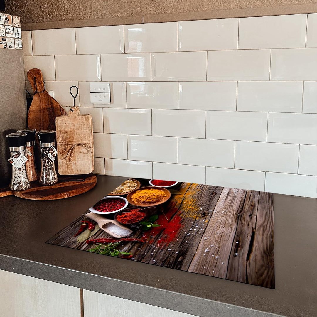 KitchenYeah© Herdabdeckplatte Einteilig Induktionsmatte Küche Abdeckung Ceranfeld Herd Abdeckplatte