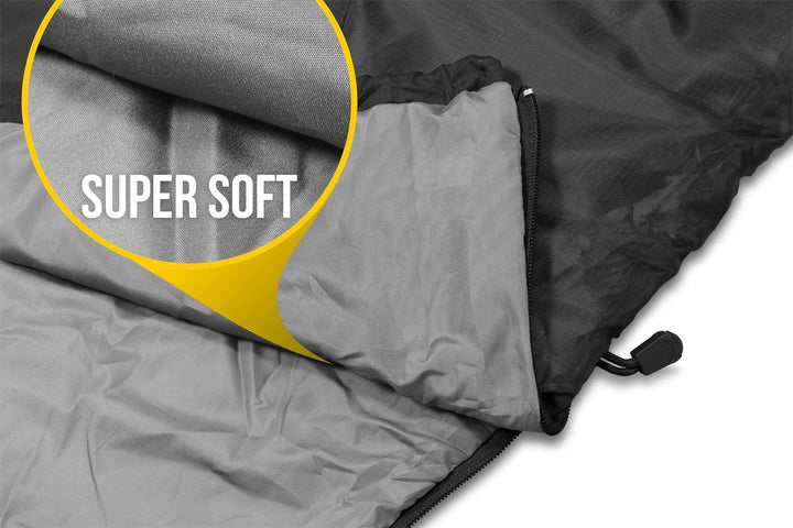 normani Ultralight Schlafsack Runty KOMPAKTE GRÖssE! 3D Mikrofaser Microtech Füllung, wasserdichter