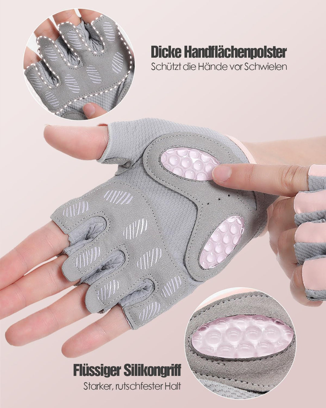 Trainingshandschuhe für Herren und Damen – Fitness Handschuhe zum Gym, Gewichtheben, Crossfit, Kraft