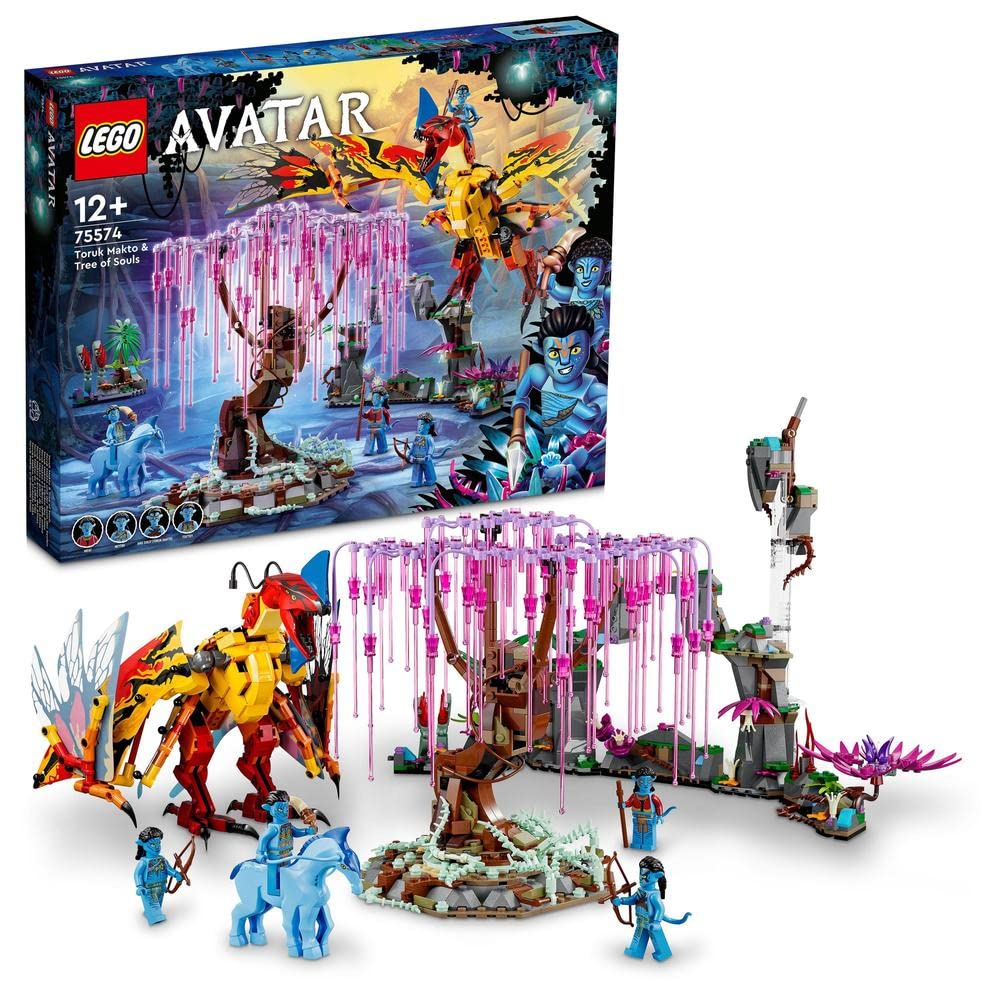 LEGO 75574 Avatar Toruk Makto und der Baum der Seelen, Bauspielzeug mit 4 Minifiguren, im Dunkeln le