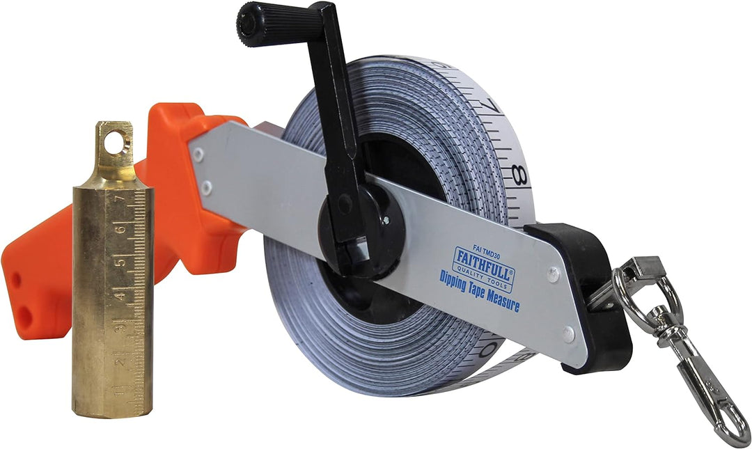 Faithfull Dipping Tape Measure with Weight 30m/100ft