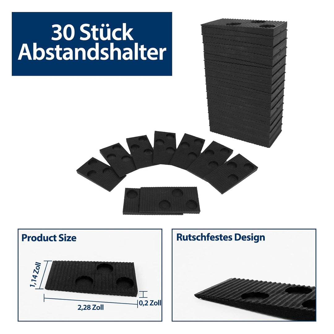 Laminatboden Kit, 33 Stück Laminat Verlegeset, Vinyl Verlegeset Werkzeug mit 30 Laminatboden-Abstand