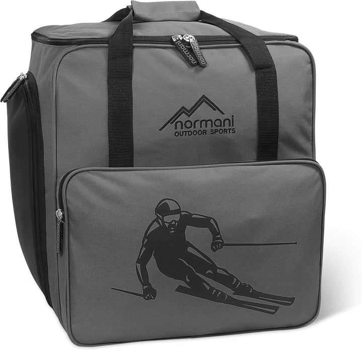 normani Skischuhtasche mit separatem Helmfach und Rucksackfunktion Alpine DEPO Dunkelgrau 53 Liter,