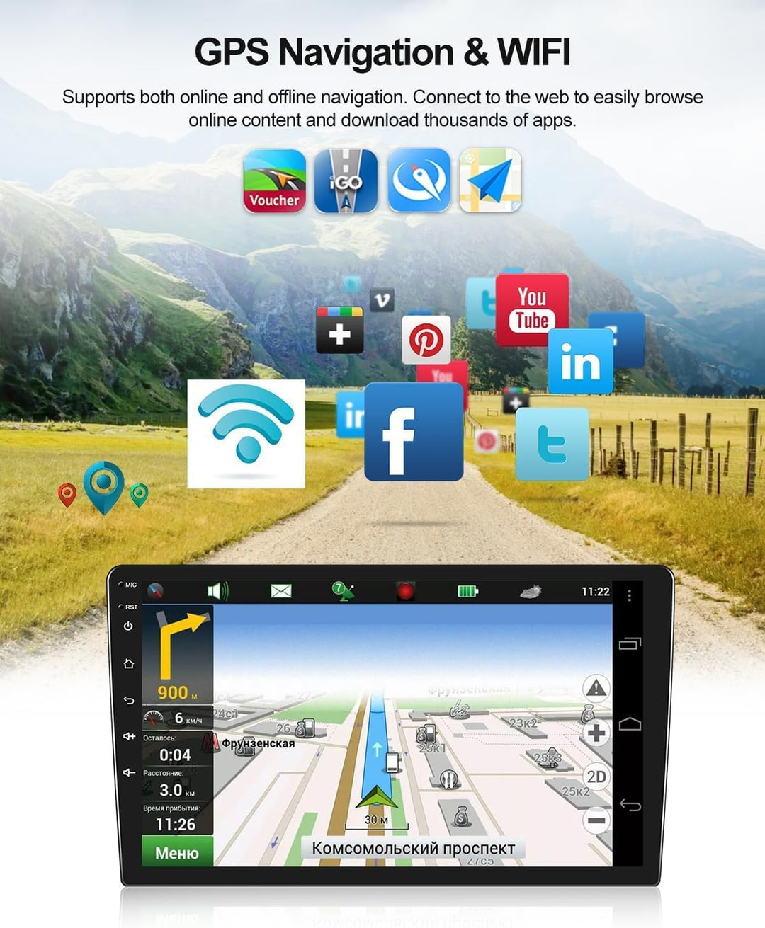 CAMECHO 2G+64G Android 13 Autoradio für Alfa Romeo MITO 2008-2016 mit Navi Carplay Android Auto Wire