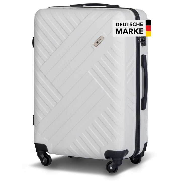 Xonic Design Reisekoffer - ABS Hartschalen Koffer mit 360° Leichtlauf-Rollen - hochwertiger Trolley