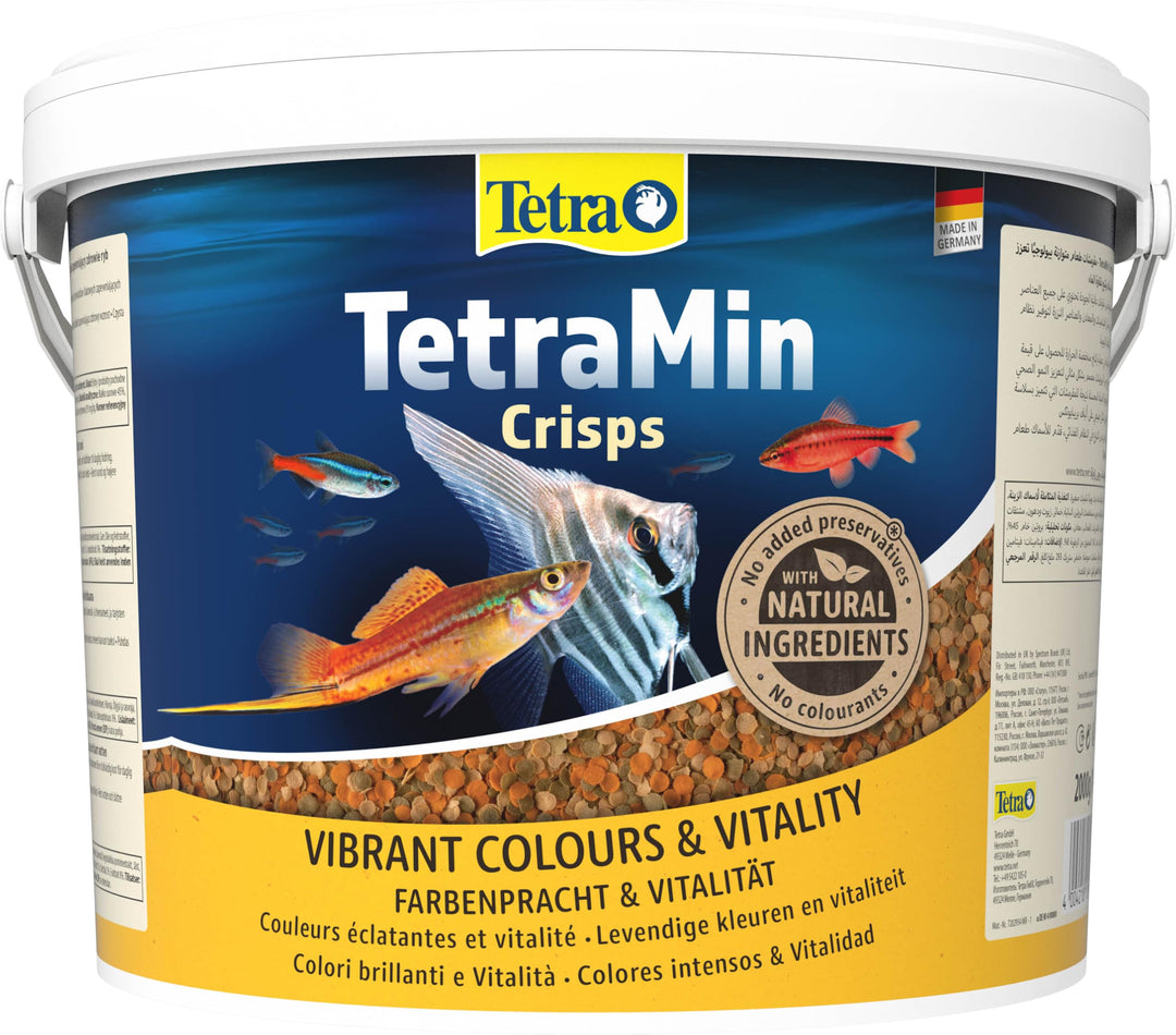 TetraMin Crisps - Fischfutter für alle tropischen Zierfische mit hohem Nährwert und minimaler Wasser