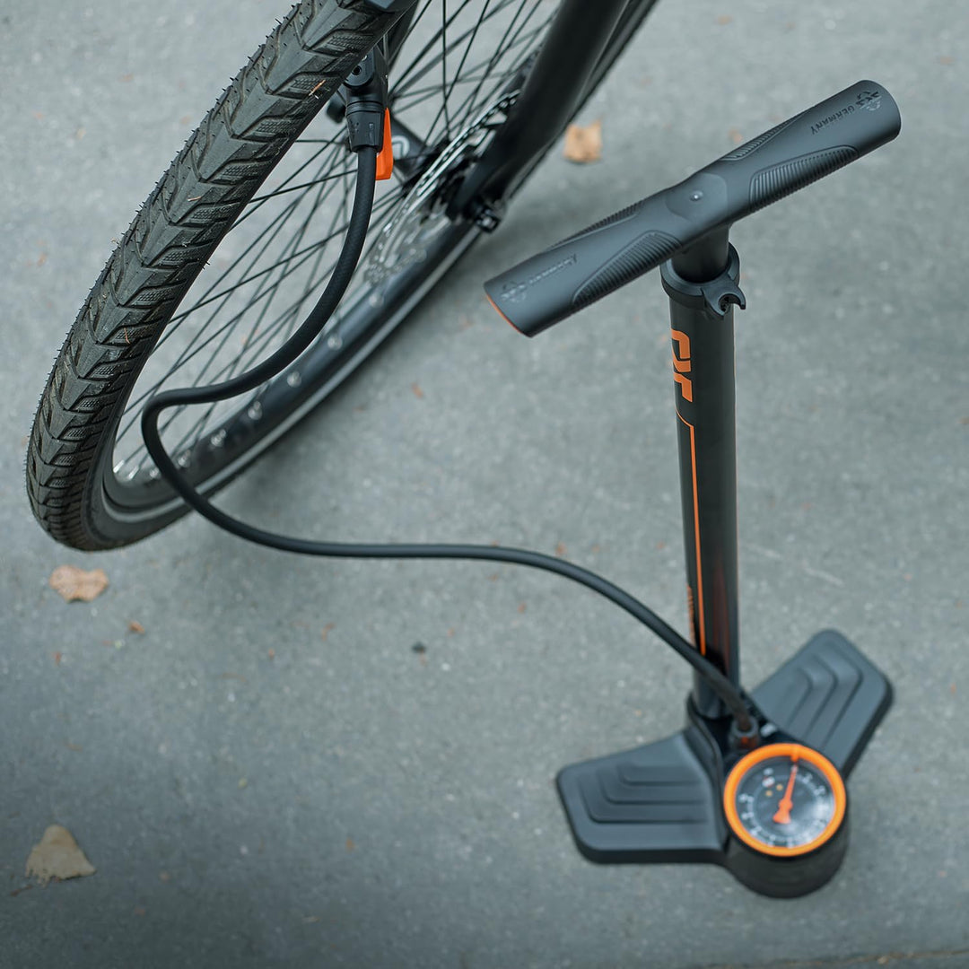 SKS GERMANY AIRKOMPRESSOR 10.0 Standpumpe (Luftpumpe für alle Ventilarten, stabiles Stahlrohr, gross