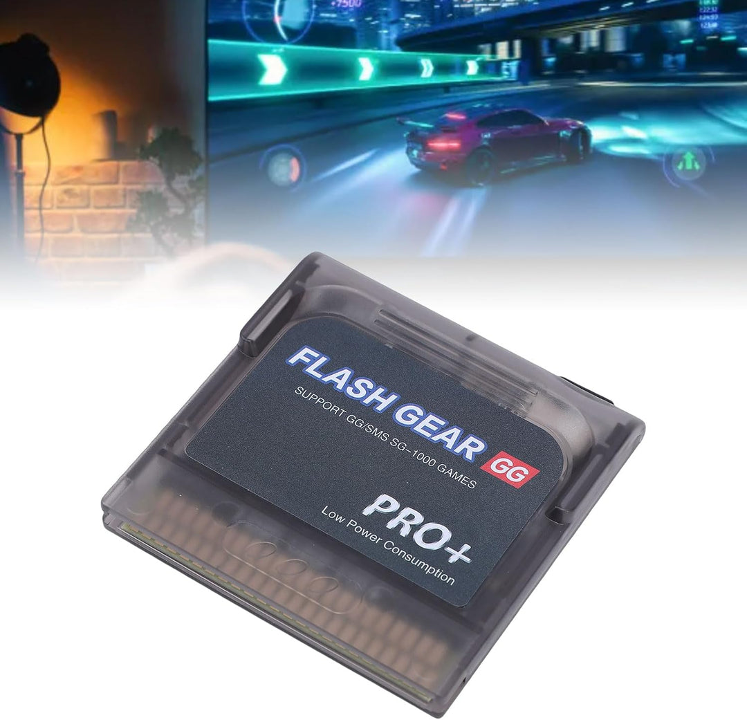 Flash-Spielkassette 600 in 1 für Game Gear GG-Konsole, mit Integriertem 4 GB Speicher, Unterstützung