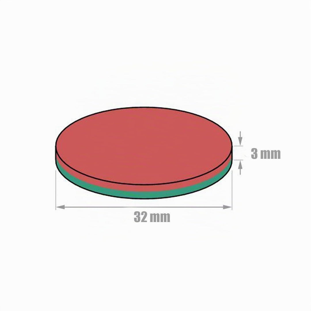 Magnete Stark, 6 Stück 30 x 3 mm 8 KG Ziehen Neodym Magnete Extra Stark, Magnete für Magnettafel, Ma