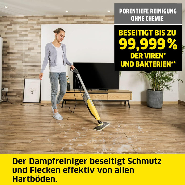 Kärcher Dampfreiniger SC 2 Upright EasyFix, Aufheizzeit: 30 s, Flächenleistung: ca. 50 m², Tank: 0,4