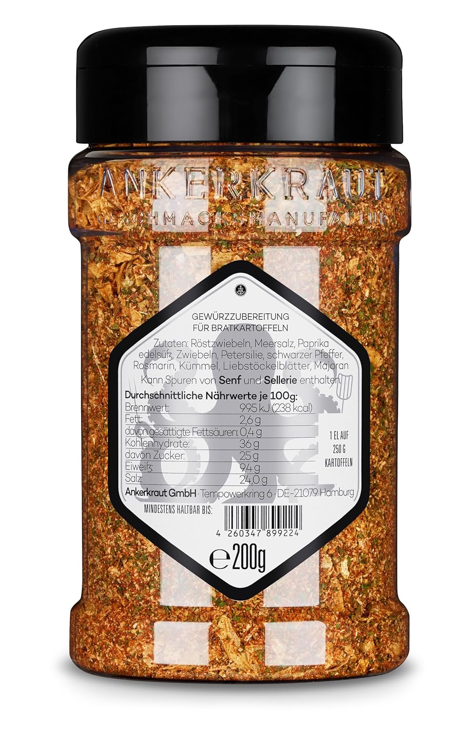 Ankerkraut Bratkartoffel, Gewürzzubereitung für Kartoffeln, Ofen-Kartoffel würzen, Wedges selber mac