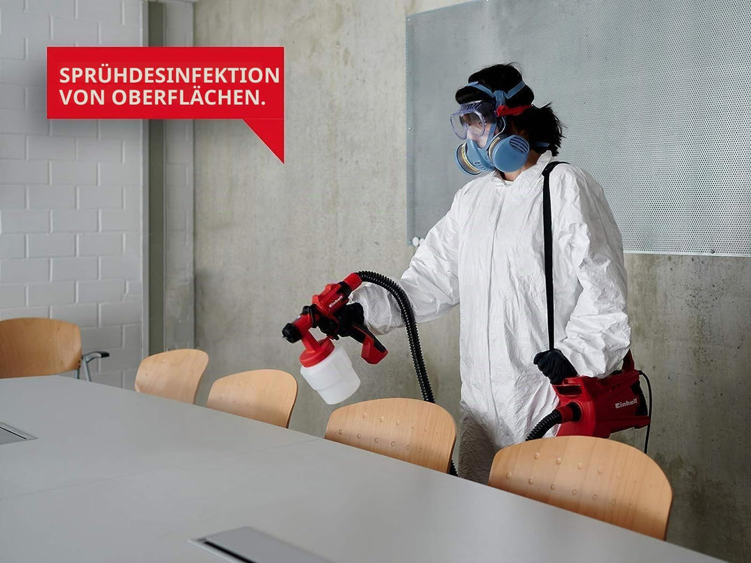 Einhell elektrisches Farbsprühsystem TC-SY 700 S (700 W, halbstationär, mittelgrosse bis grosse Arbe