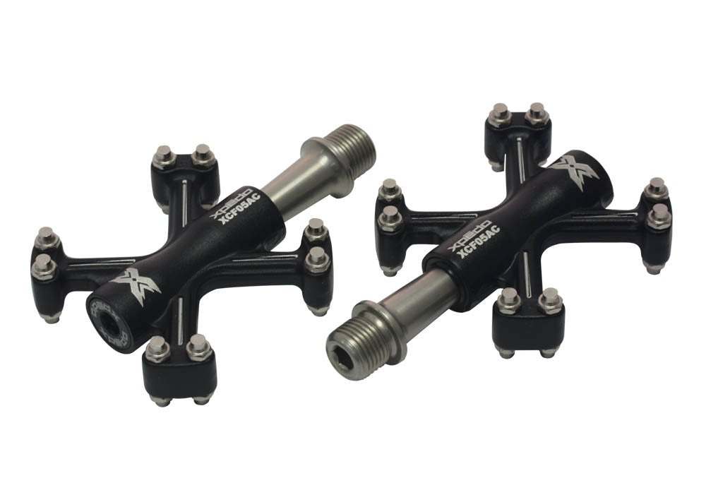 Xpedo Traverse 5 // Plattform-Pedal Schwarz, Schwarz