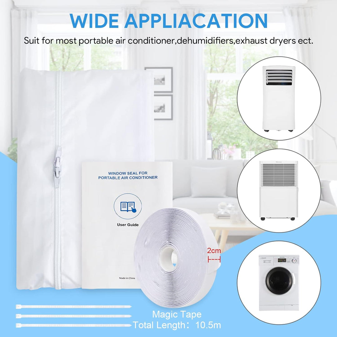 500CM Fensterabdichtung für Mobile Klimageräte, Klimaanlagen, Wäschetrockner, Ablufttrockner, Hot Ai