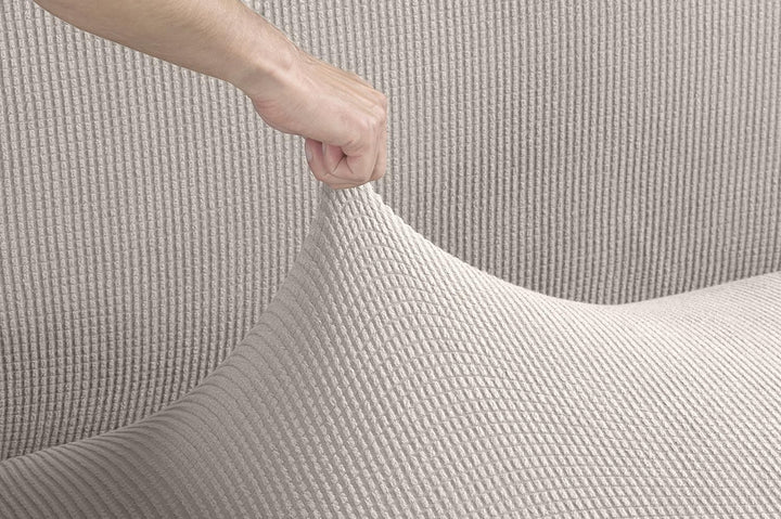 Tural Elastischer Sofabezug Valeta. Sofaüberwurf, Beige, 2 Sitzer (130-160cm) 2 Sitzer (130-160cm) B