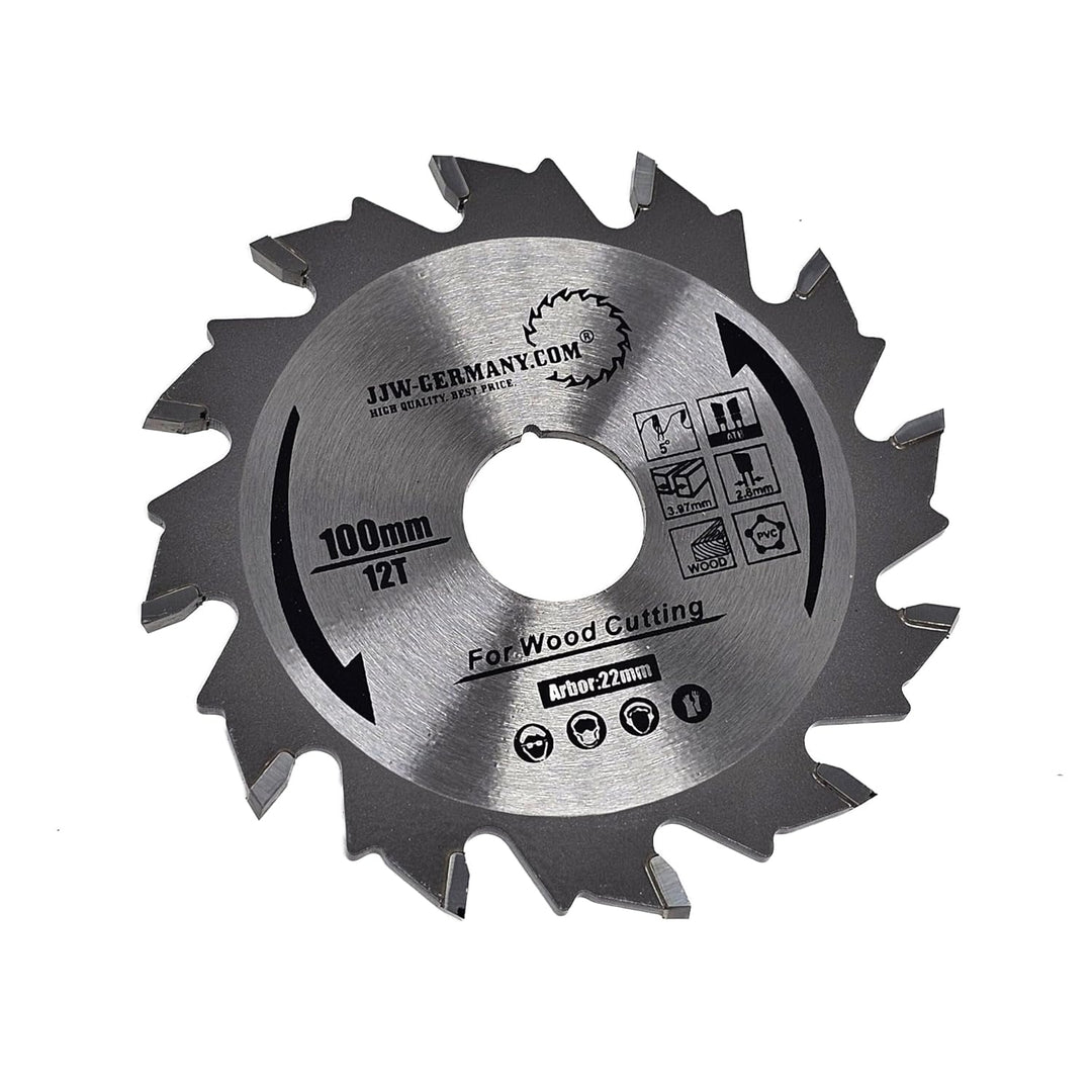 jjw-germany HM Nutfräser 100 x 3,97 x 22 Z= 12 WZ passend für Einhell Flachdübelfräse