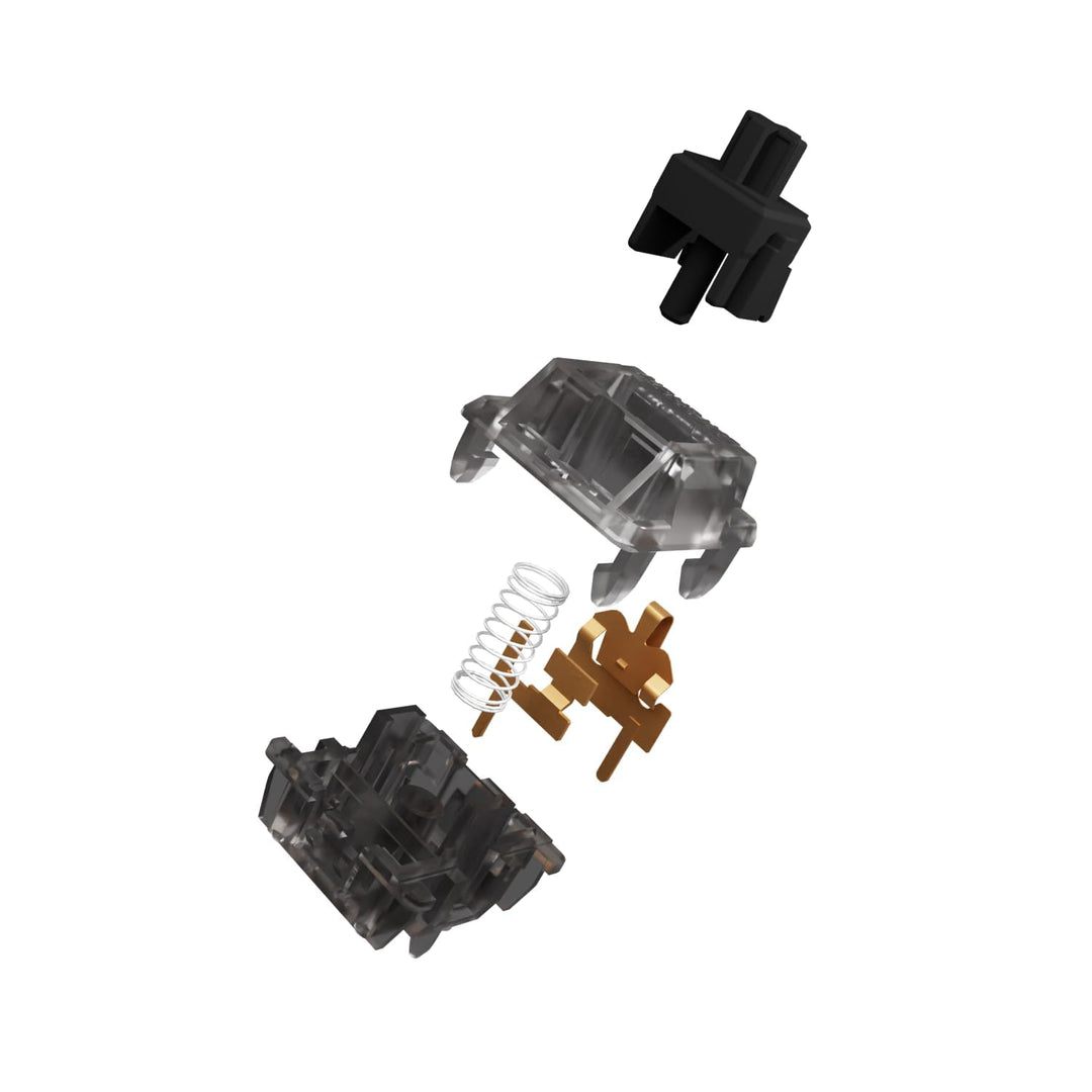 Gateron Silent Black Ink v2 Switches 5pin RGB Linear Switch for DIY Mechanical Keyboards ((72 Stück,