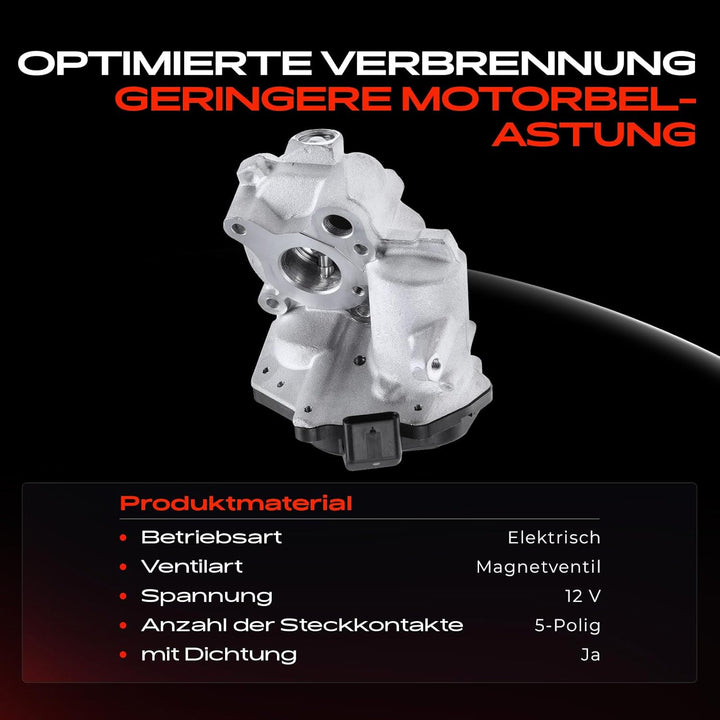 AGR-Ventil für W176 A200 W246 B200 W204 C180 W205 C220 C204 C220 S204 C180 S205 C220 C117 X117 CLA20