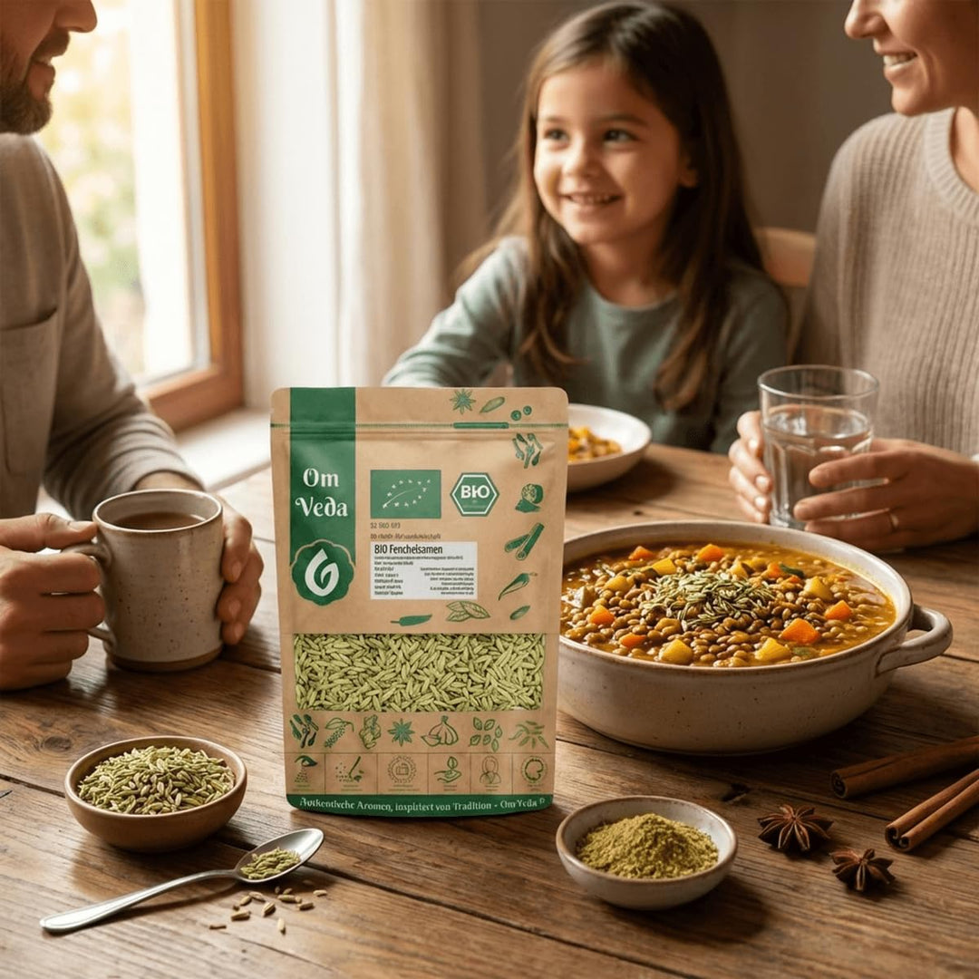 BIO Fenchelsamen 900g Fenchel Gewürz Fenchelsaat Fennel Seeds ganz | BIO-Qualität | Teegewürz Kräute