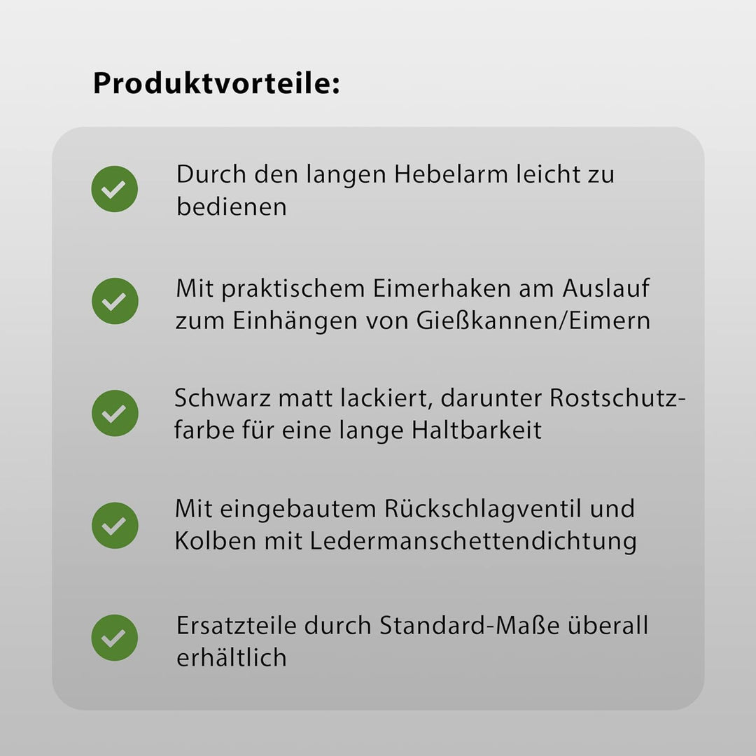 TRUTZHOLM Schwengelpumpe Antik Vintage Gartenpumpe Brunnenpumpe Handschwengelpumpe Handpumpe Nostalg