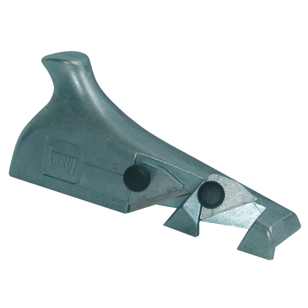 Knauf Kanten-Hobel für 22° und 45° Winkel – Gips-Hobel mit robustem Metall-Rahmen zum exakten Anfase