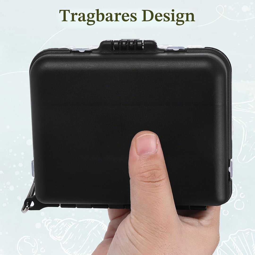 2 Stück Köderbox Angeln, Angelbox, Tackle Box Angeln, Angel Zubehör, Tackle Box für Angler Zubehör,