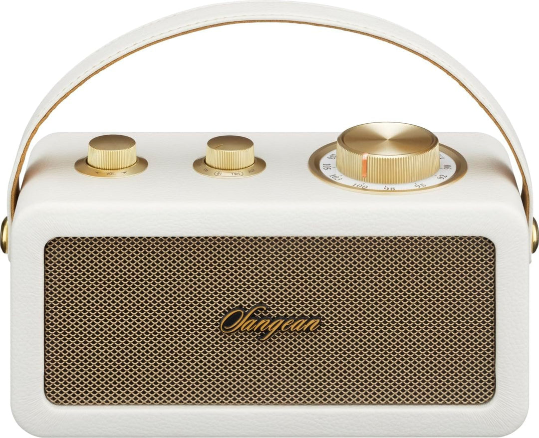 Sangean RA-101 Akku-Radio FM Bluetooth®, AUX wiederaufladbar Ivory, Gold