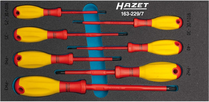 HAZET 163-229/7 VDE-Schraubendreher-Satz 163-229/7, Schraubendreher Satz, 163-229/7, Schraubendreher