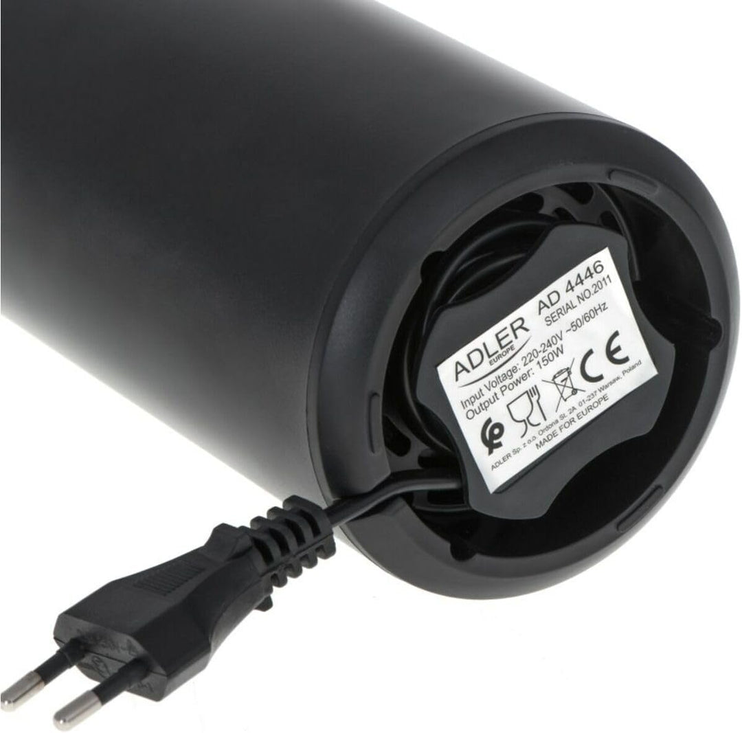 Adler AD 4446bs Elektrische Kaffeemühle aus Edelstahl, 150 W, Füllmenge bis zu 75g, Mühle für Kaffee