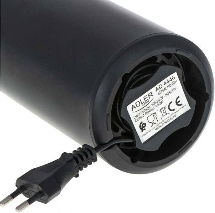 Adler AD 4446bs Elektrische Kaffeemühle aus Edelstahl, 150 W, Füllmenge bis zu 75g, Mühle für Kaffee