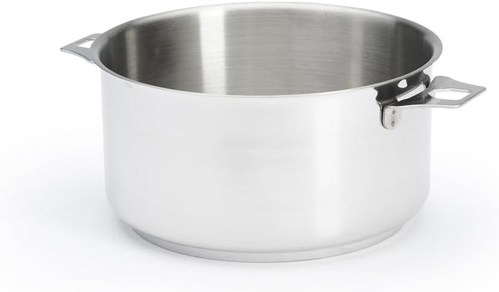 DE BUYER Kasserolle-Bratentopf, Edelstahl, Silber, 20 cm 27.4 x 0.8 x 10 cm, 27.4 x 0.8 x 10 cm