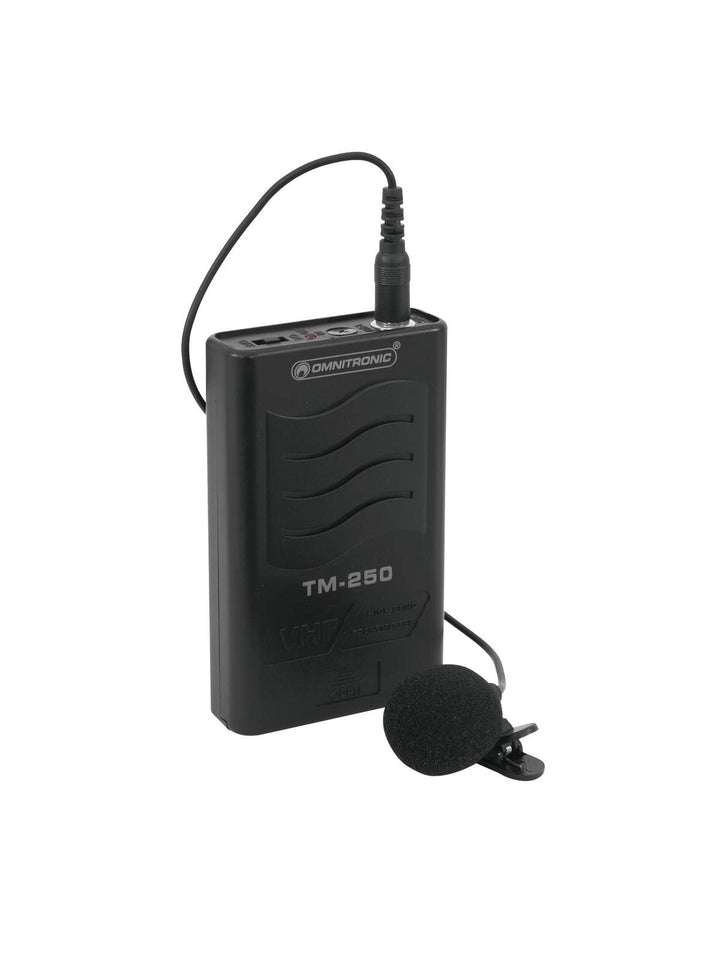 OMNITRONIC TM-250 Gürtelsender VHF179.000 | VHF-Taschensenderset für das Modell TM-250