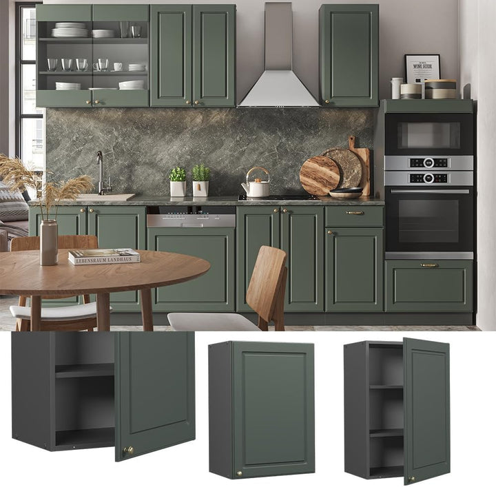 Vicco Hängeschrank Fame-Line, Grün-Gold Landhaus/Anthrazit, 50 cm Grün-gold Landhaus Hängeschrank 50