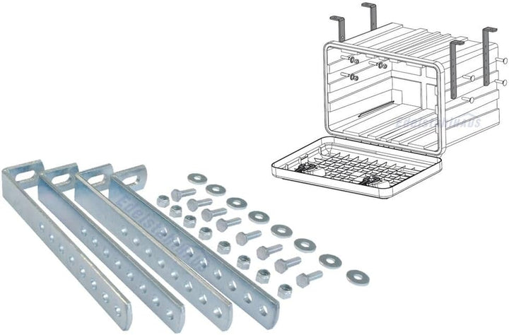 Deichselbox Daken Blackit Lite, Werkzeugkasten, Gurtkiste, Anhängerbox, Staukiste, Daken B24-2 + Ver