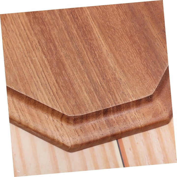 Cabilock Natürliche Holz Tee Tablett Octagon Form Snack Platte Obst Brot Servieren