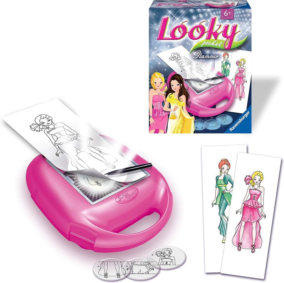 Ravensburger – 18623 – Freizeit Kreative – Looky Pocket Glamour Looky Medium Format Andere, Kreativ