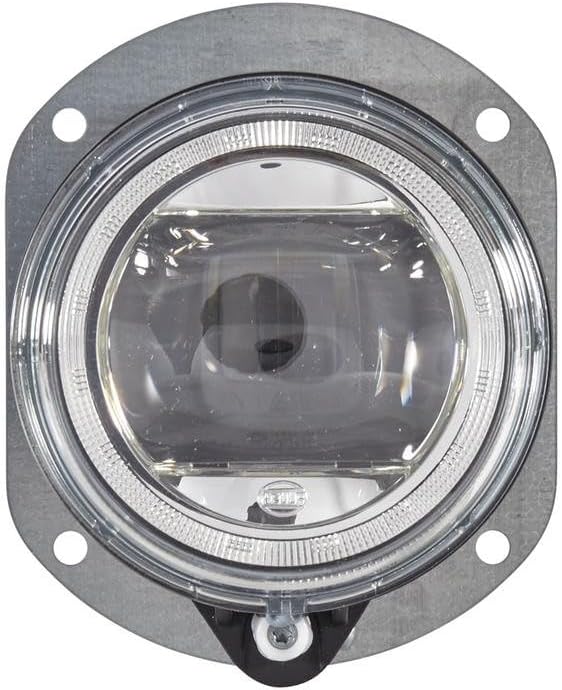 HELLA - LED-Nebelscheinwerfer - 90mm Performance L4060 - 12/24V - rund - Einbau - glasklare Streusch