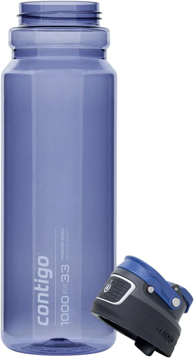 Contigo Free Flow Trinkflasche | grosse e Wasserflasche aus Tritan-Kunststoff | 100% auslaufsicher |