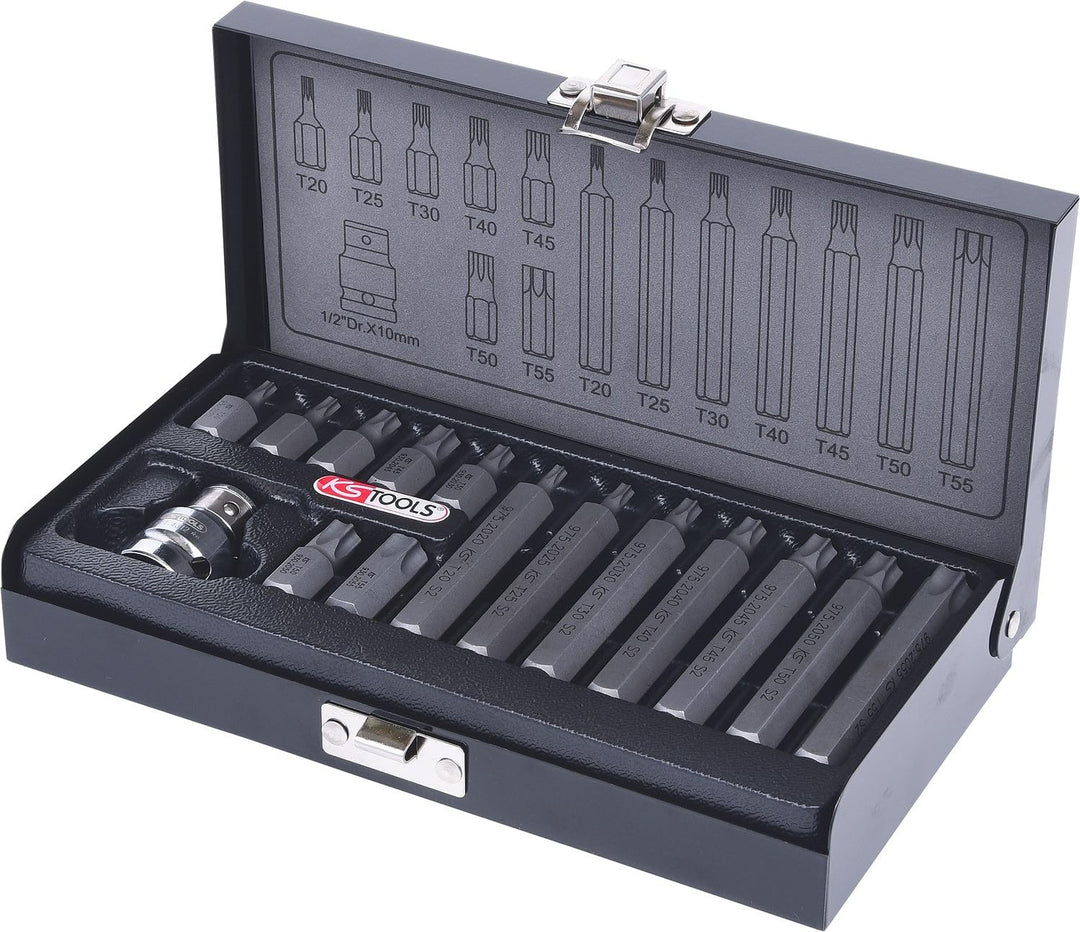 KS Tools 911.5020 10mm CLASSIC Bit-Satz, 15-tlg., TX