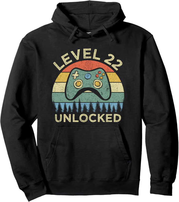22. Geburtstag Level 22 Gamer 22 Jahre altes Geschenk Pullover Hoodie