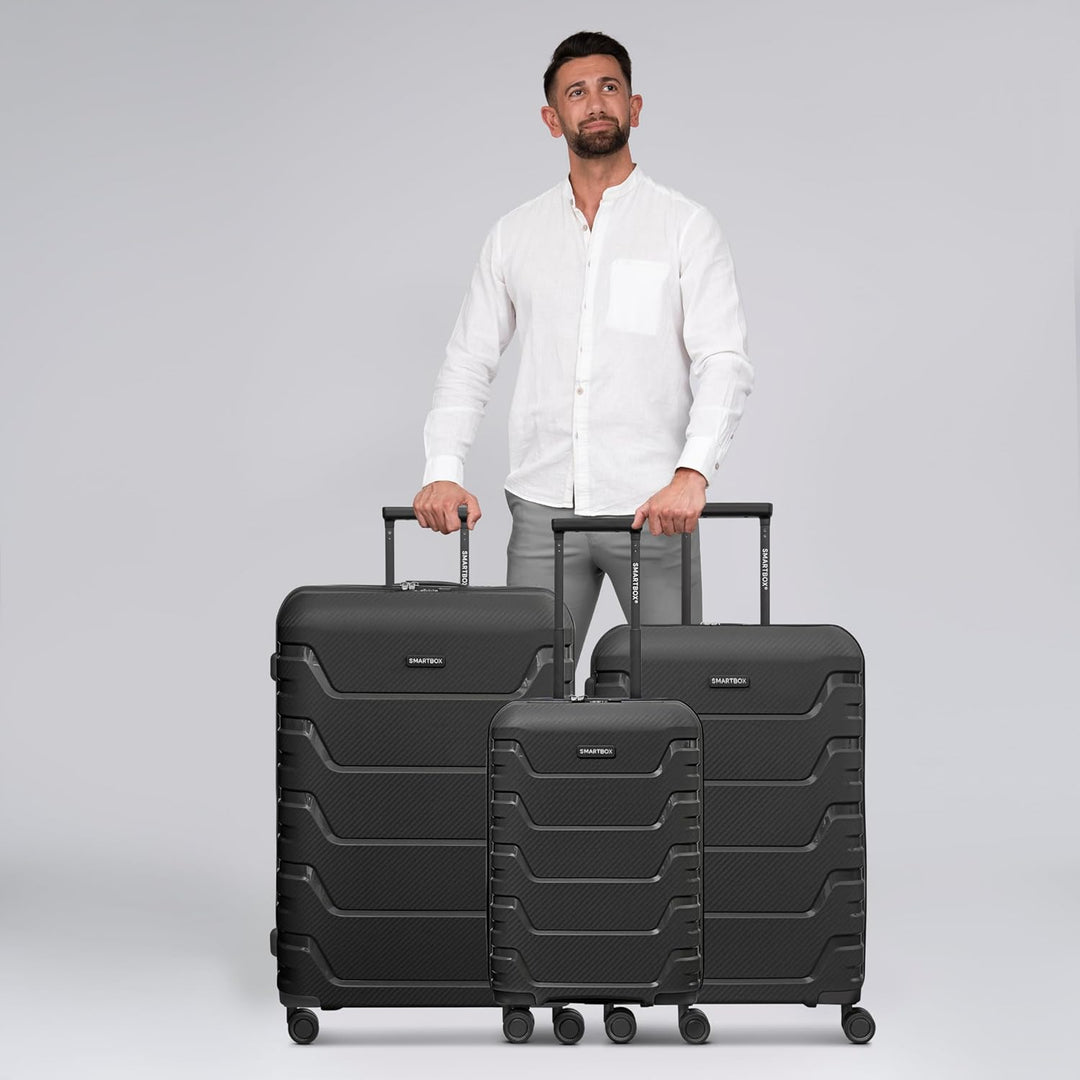 SMARTBOX Hartschalen Koffer-Set 3-teilig | aus hochwertigem, robusten und leichtem Polypropylen Mate