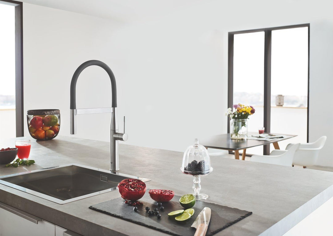 GROHE | Schlauchauslauf für Essence Küchenarmatur | dunkelgrau | 30321XC0 Dunkelgrau Extra Schlaucha