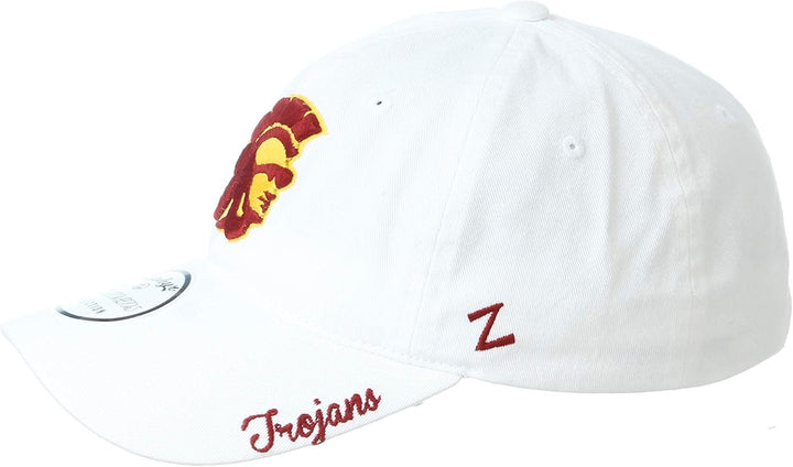 ZHATS Damen Adjustable Scholarship Hat Icon White Adjustable Scholarship Hat Icon White Einheitsgrös